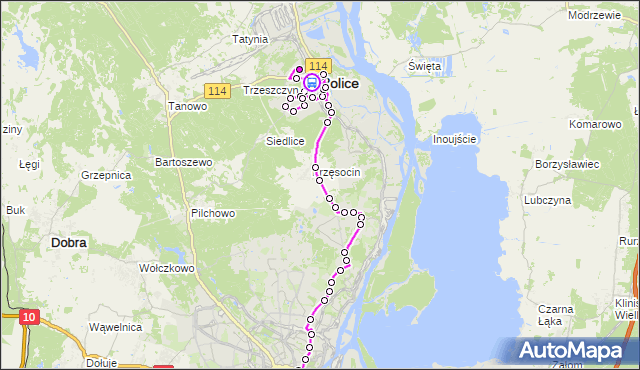 Rozkład jazdy autobusu 524 na przystanku Police Dworzec 11. ZDiTM Szczecin na mapie Targeo
