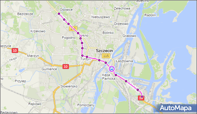 Rozkład jazdy tramwaju 2 na przystanku Energetyków nż 12. ZDiTM Szczecin na mapie Targeo