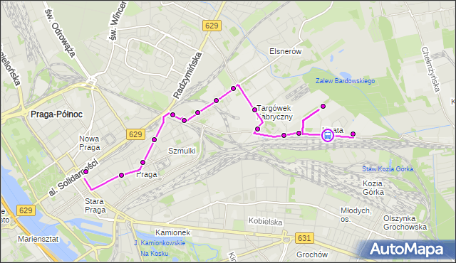 Rozkład jazdy autobusu 338 na przystanku Łubinowa 01. ZTM Warszawa na mapie Targeo