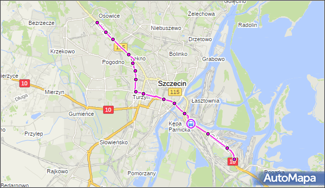 Rozkład jazdy tramwaju 2 na przystanku SKM Port Centralny nż 12. ZDiTM Szczecin na mapie Targeo