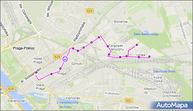 Rozkład jazdy autobusu 338 na przystanku Śnieżna 01. ZTM Warszawa na mapie Targeo
