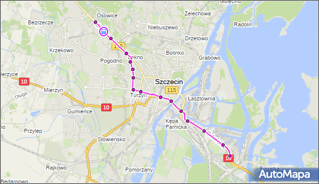 Rozkład jazdy tramwaju 2 na przystanku Unii Lubelskiej 12. ZDiTM Szczecin na mapie Targeo