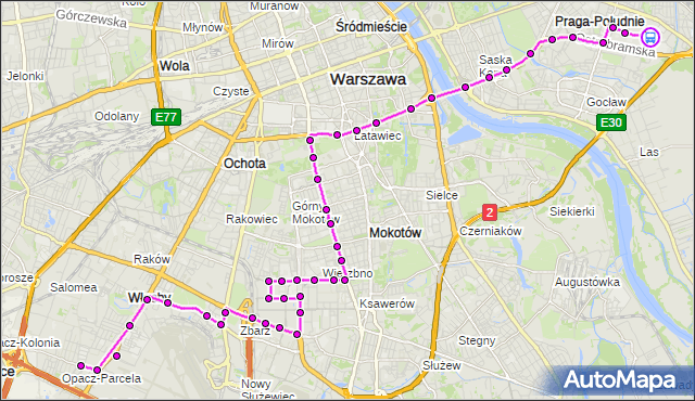 Rozkład jazdy autobusu 182 na przystanku Witolin 01. ZTM Warszawa na mapie Targeo