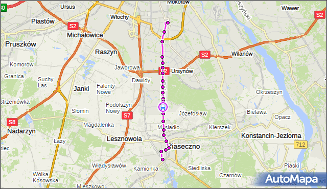 Rozkład jazdy autobusu 709 na przystanku Karczunkowska 01. ZTM Warszawa na mapie Targeo