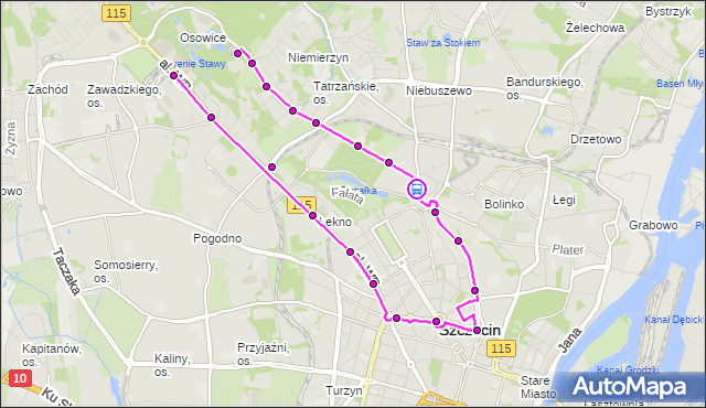 Rozkład jazdy tramwaju 3 na przystanku Krasińskiego 12. ZDiTM Szczecin na mapie Targeo