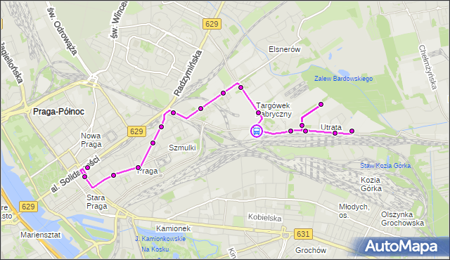 Rozkład jazdy autobusu 338 na przystanku Księżnej Anny 02. ZTM Warszawa na mapie Targeo
