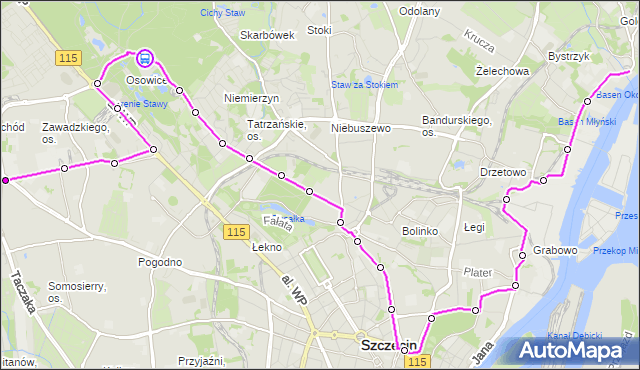 Rozkład jazdy autobusu 525 na przystanku Stadion „Arkonia” nż 12. ZDiTM Szczecin na mapie Targeo