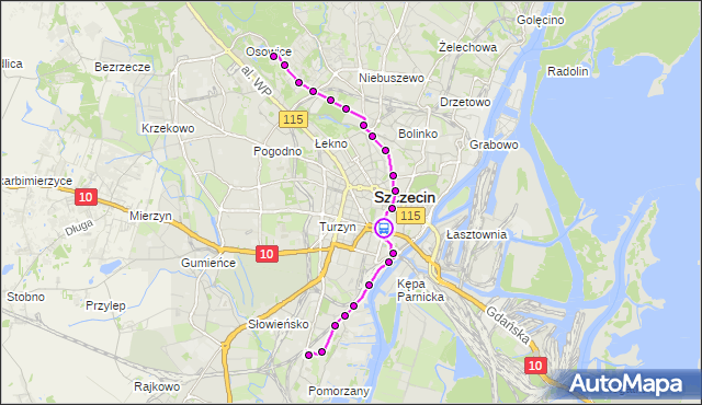 Rozkład jazdy tramwaju 3 na przystanku Brama Portowa 12. ZDiTM Szczecin na mapie Targeo