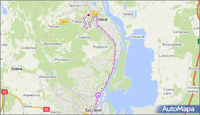 Rozkład jazdy autobusu 526 na przystanku Dobromiry nż 11. ZDiTM Szczecin na mapie Targeo