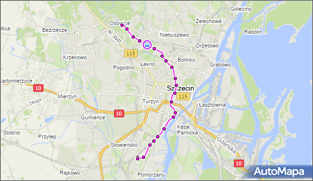 Rozkład jazdy tramwaju 3 na przystanku Niemierzyńska Technopark 12. ZDiTM Szczecin na mapie Targeo