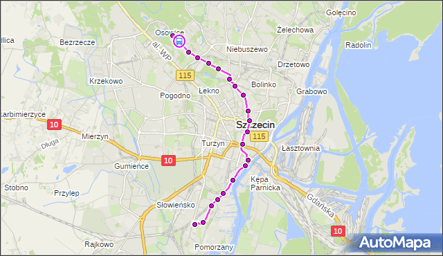 Rozkład jazdy tramwaju 3 na przystanku Wojciechowskiego 11. ZDiTM Szczecin na mapie Targeo