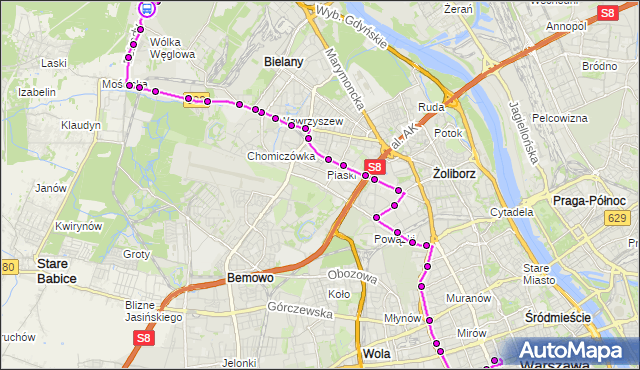 Rozkład jazdy autobusu N91 na przystanku Wólka Węglowa 02. ZTM Warszawa na mapie Targeo