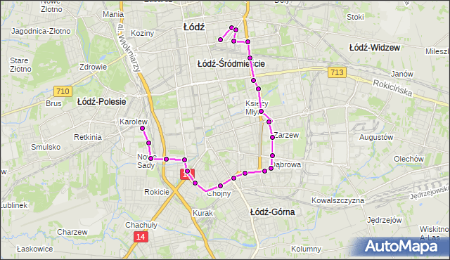 Rozkład jazdy autobusu 70 na przystanku Paderewskiego - Karpacka. MPKLodz na mapie Targeo