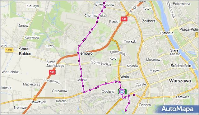 Rozkład jazdy autobusu 184 na przystanku Armatnia 01. ZTM Warszawa na mapie Targeo