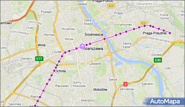 Rozkład jazdy tramwaju 9 na przystanku Centrum 09. ZTM Warszawa na mapie Targeo