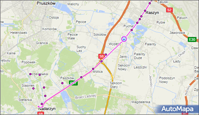 Rozkład jazdy autobusu 711 na przystanku Janki 02. ZTM Warszawa na mapie Targeo