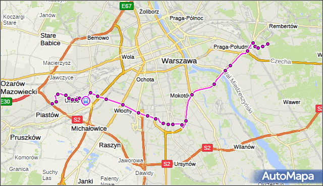 Rozkład jazdy autobusu 401 na przystanku Dzieci Warszawy 01. ZTM Warszawa na mapie Targeo