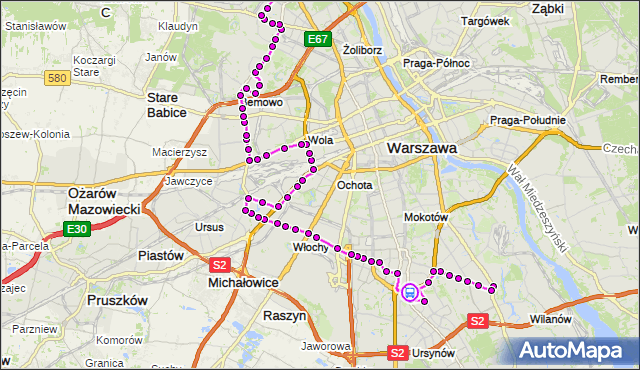 Rozkład jazdy autobusu N01 na przystanku Koncertowa 02. ZTM Warszawa na mapie Targeo