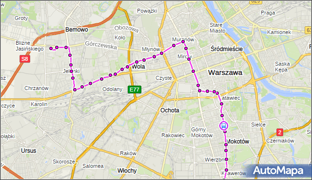 Rozkład jazdy tramwaju 10 na przystanku Dworkowa 06. ZTM Warszawa na mapie Targeo