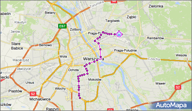 Rozkład jazdy autobusu 138 na przystanku Łubinowa 01. ZTM Warszawa na mapie Targeo