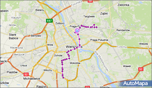 Rozkład jazdy autobusu 138 na przystanku Markowska 01. ZTM Warszawa na mapie Targeo