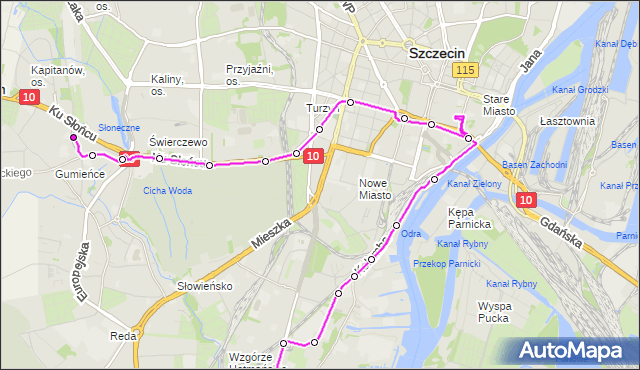 Rozkład jazdy autobusu 528 na przystanku Budziszyńska 11. ZDiTM Szczecin na mapie Targeo
