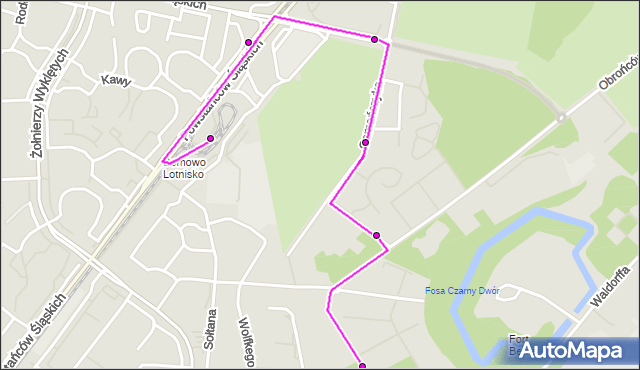 Mapa Polski Targeo, Autobus 201 - trasa KOŁO - NOWE BEMOWO. ZTM Warszawa na mapie Targeo