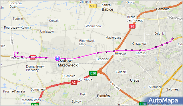 Rozkład jazdy autobusu 713 na przystanku 3 Maja 01. ZTM Warszawa na mapie Targeo