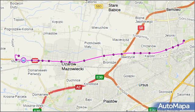 Rozkład jazdy autobusu 713 na przystanku Gołaszewska 01. ZTM Warszawa na mapie Targeo