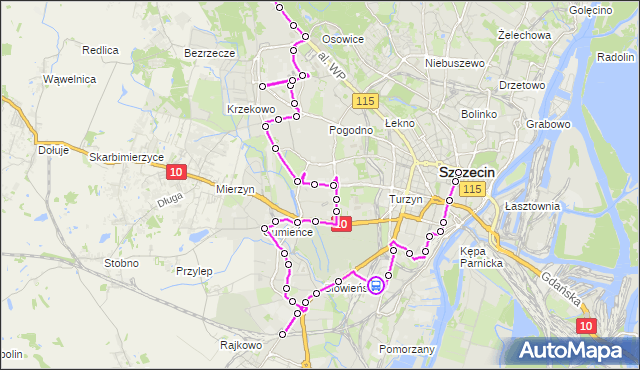 Rozkład jazdy autobusu 529 na przystanku Dunikowskiego 11. ZDiTM Szczecin na mapie Targeo