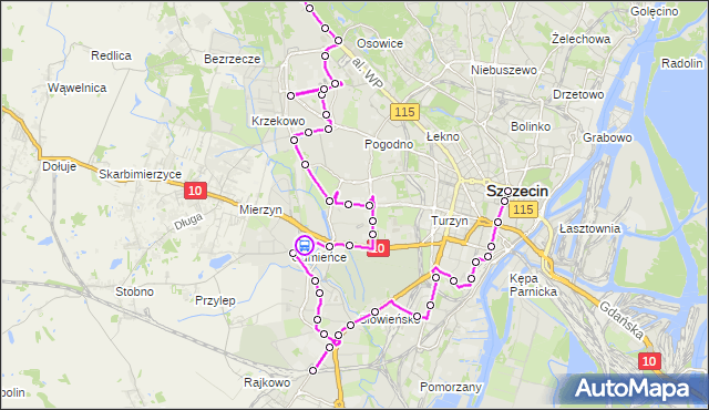 Rozkład jazdy autobusu 529 na przystanku Kwiatowa 21. ZDiTM Szczecin na mapie Targeo