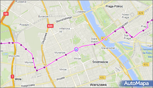 Rozkład jazdy tramwaju 13 na przystanku Metro Ratusz-Arsenał 10. ZTM Warszawa na mapie Targeo