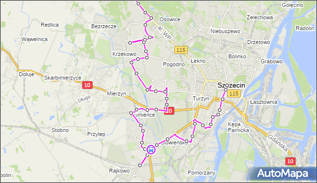 Rozkład jazdy autobusu 529 na przystanku Reda 11. ZDiTM Szczecin na mapie Targeo