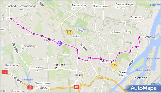 Rozkład jazdy tramwaju 5 na przystanku Karłowicza 12. ZDiTM Szczecin na mapie Targeo