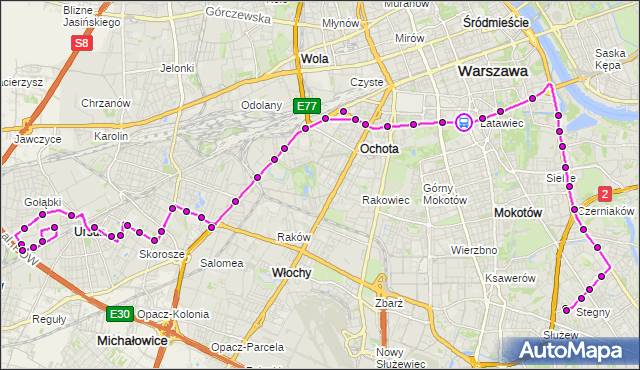 Rozkład jazdy autobusu 187 na przystanku Metro Politechnika 02. ZTM Warszawa na mapie Targeo