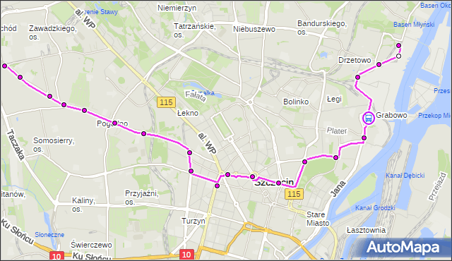 Rozkład jazdy tramwaju 5 na przystanku Antosiewicza 11. ZDiTM Szczecin na mapie Targeo
