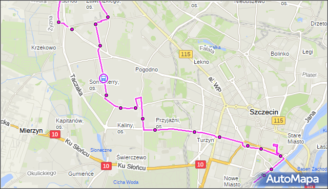 Rozkład jazdy autobusu 75 na przystanku Chłopickiego 11. ZDiTM Szczecin na mapie Targeo
