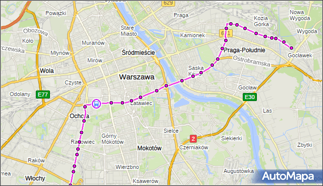Rozkład jazdy autobusu 188 na przystanku al.Wielkopolski 02. ZTM Warszawa na mapie Targeo