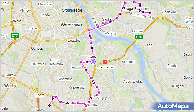 Rozkład jazdy autobusu 141 na przystanku Chełmska 04. ZTM Warszawa na mapie Targeo