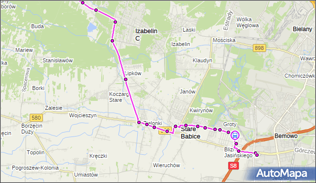 Rozkład jazdy autobusu 714 na przystanku Fortowa 01. ZTM Warszawa na mapie Targeo