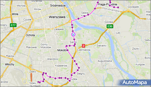 Rozkład jazdy autobusu 141 na przystanku Bartycka 02. ZTM Warszawa na mapie Targeo