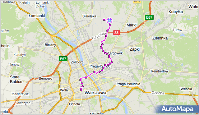 Rozkład jazdy autobusu N11 na przystanku Grodzisk 01. ZTM Warszawa na mapie Targeo