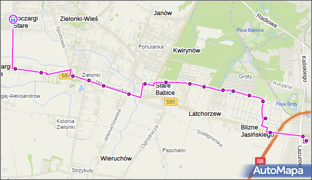 Rozkład jazdy autobusu 714 na przystanku Koczargi Stare 02. ZTM Warszawa na mapie Targeo