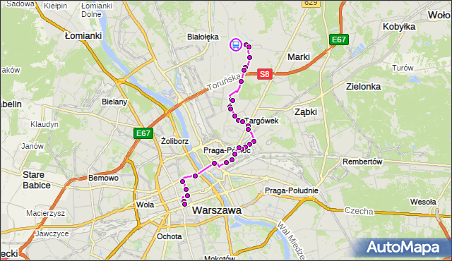 Rozkład jazdy autobusu N11 na przystanku Skarbka z Gór 01. ZTM Warszawa na mapie Targeo