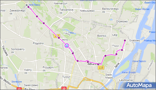 Rozkład jazdy tramwaju 5 na przystanku Piotra Skargi 22. ZDiTM Szczecin na mapie Targeo