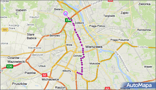 Rozkład jazdy tramwaju 17 na przystanku AWF 04. ZTM Warszawa na mapie Targeo