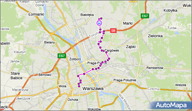 Rozkład jazdy autobusu N11 na przystanku Juranda ze Spychowa 02. ZTM Warszawa na mapie Targeo
