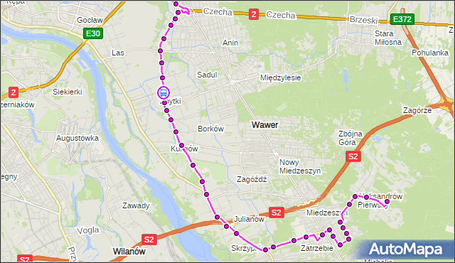 Rozkład jazdy autobusu 142 na przystanku Kombajnistów 02. ZTM Warszawa na mapie Targeo