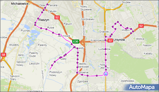 Rozkład jazdy autobusu 715 na przystanku Karczunkowska 02. ZTM Warszawa na mapie Targeo