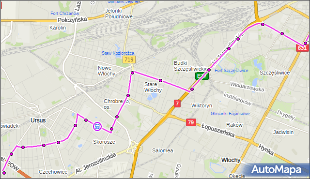 Rozkład jazdy autobusu 191 na przystanku Skoroszewska 01. ZTM Warszawa na mapie Targeo